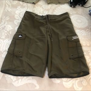 quiksilver brown board shorts